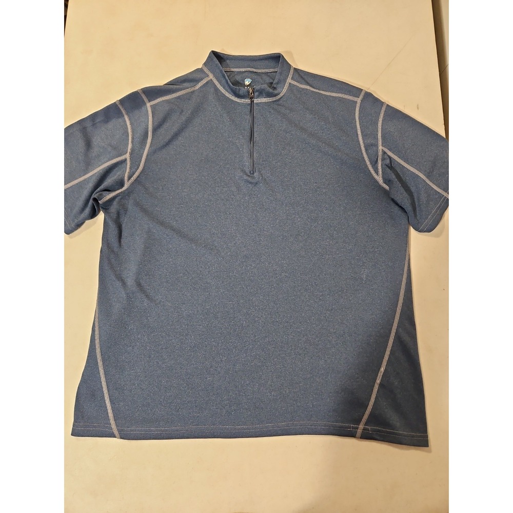 Kuhl Quarter Zip Short Sleeve Shirt Coffeenna Outdoors Hiking Golf Tee Shirt(388
